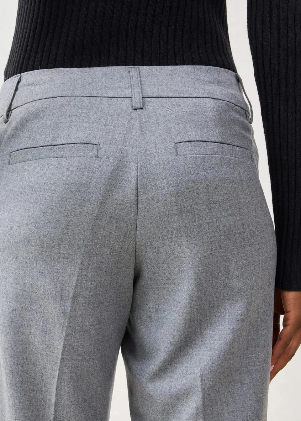 bonprix Bekleidung·Kleider|Hosen|Schmale Hose mit weichem Wollanteil grau meliert meliert