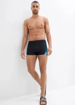 bonprix Strandmode|Badehosen|Schnelltrocknende Badehose schwarz/blau/petrolgrün
