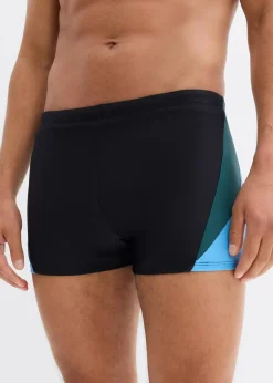 bonprix Strandmode|Badehosen|Schnelltrocknende Badehose schwarz/blau/petrolgrün