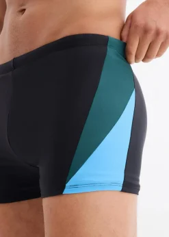 bonprix Strandmode|Badehosen|Schnelltrocknende Badehose schwarz/blau/petrolgrün