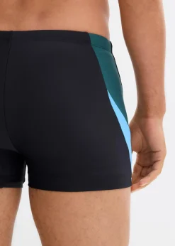 bonprix Strandmode|Badehosen|Schnelltrocknende Badehose schwarz/blau/petrolgrün