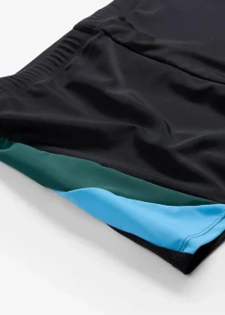 bonprix Strandmode|Badehosen|Schnelltrocknende Badehose schwarz/blau/petrolgrün