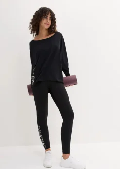 Schnelltrocknendes Sport-Shirt mit Retro-Print|bonprix New