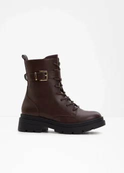 Schnürboots mit Schnalle|bonprix New