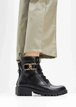 Schnürboots mit Schnalle|bonprix Outlet