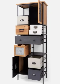 bonprix Schränke & Vitrinen|Schrank grau/braun