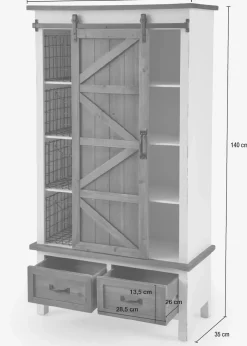 bonprix Schränke & Vitrinen|Schrank mit Schiebetür natur/weiß