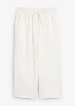 bonprix Bekleidung·Röcke|Bekleidung·Kleider|Scuba-Hose, 3/4-Länge wollweiß