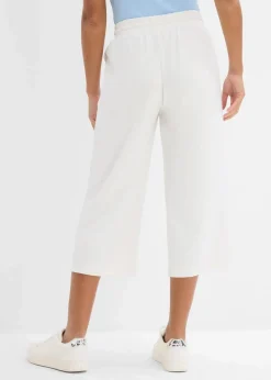 bonprix Bekleidung·Röcke|Bekleidung·Kleider|Scuba-Hose, 3/4-Länge wollweiß