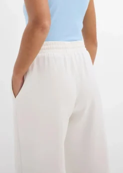 bonprix Bekleidung·Röcke|Bekleidung·Kleider|Scuba-Hose, 3/4-Länge wollweiß