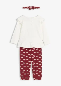 Set aus Longshirt, Leggings und Stirnband aus reiner Bio-Baumwolle (3-tlg.Set)|bonprix Sale