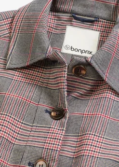 bonprix Bekleidung·Hosen|Jacken & Mäntel|Shacket braun/beige kariert