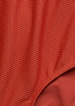bonprix Nachhaltigere Materialien|Badeanzüge|Shape Badeanzug aus Strukturware mittlere Formkraft rot