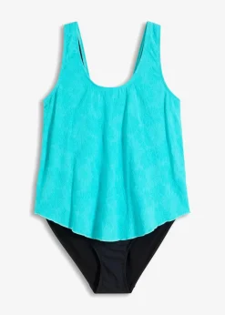bonprix Nachhaltigere Materialien|Shapewear|Shape Badeanzug mittlere Formkraft türkis