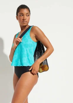 bonprix Nachhaltigere Materialien|Shapewear|Shape Badeanzug mittlere Formkraft türkis