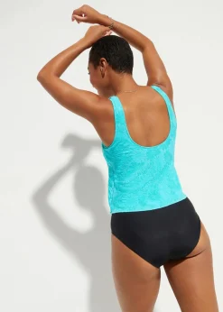 bonprix Nachhaltigere Materialien|Shapewear|Shape Badeanzug mittlere Formkraft türkis