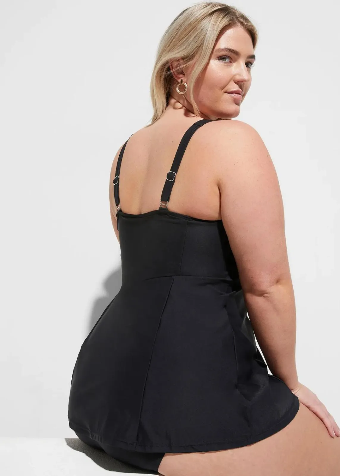 bonprix Nachhaltigere Materialien|Badekleider|Shape Badekleid leichte Formkraft schwarz