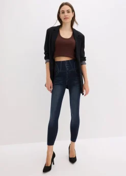 Shape Seamless Strumpfleggings Jeansoptik mit starker Formkraft|bonprix Sale