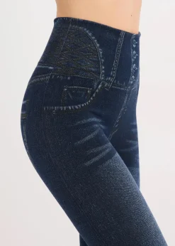 Shape Seamless Strumpfleggings Jeansoptik mit starker Formkraft|bonprix Sale
