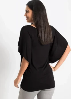 bonprix Shirts & Tops|Nachhaltigere Materialien|Shirt schwarz bedruckt