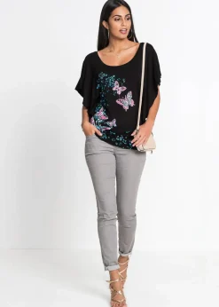 bonprix Shirts & Tops|Nachhaltigere Materialien|Shirt schwarz bedruckt