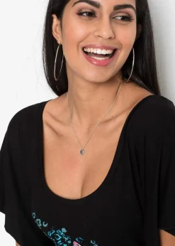 bonprix Shirts & Tops|Nachhaltigere Materialien|Shirt schwarz bedruckt