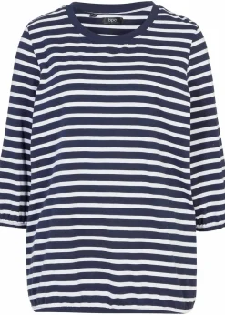 bonprix Nachhaltigere Materialien|Shirts & Tops|Shirt aus Bio-Baumwolle dunkelblau/weiß gestreift