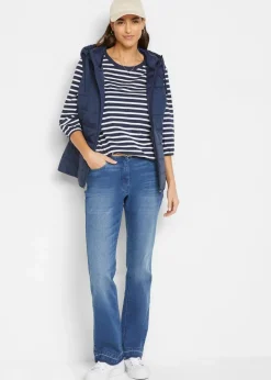 bonprix Nachhaltigere Materialien|Shirts & Tops|Shirt aus Bio-Baumwolle dunkelblau/weiß gestreift