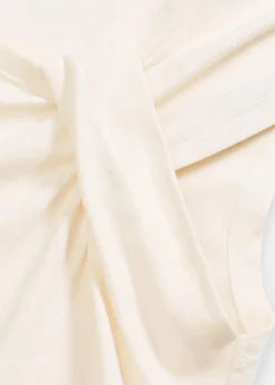 bonprix Shirts & Tops|Shirt aus elastischem Baumwoll-Mix naturbeige