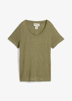 bonprix Premium|Shirts & Tops|Shirt aus reinem Leinen oliv