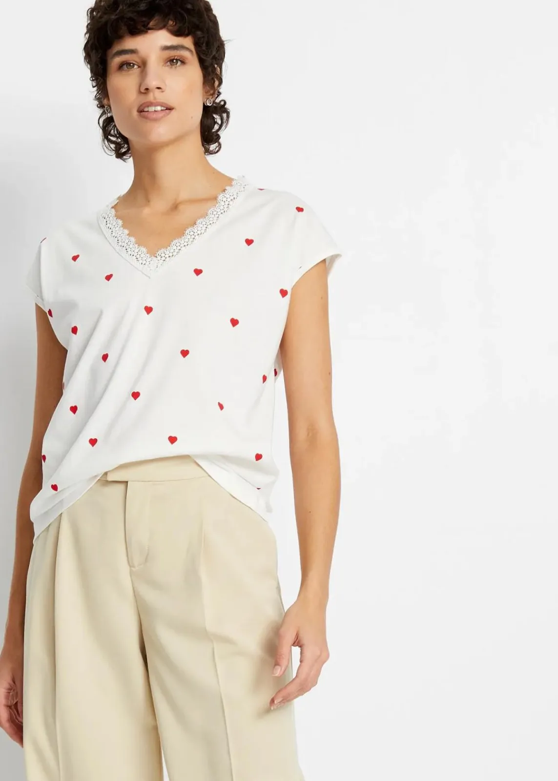 Shirt aus reiner Baumwolle|bonprix Hot