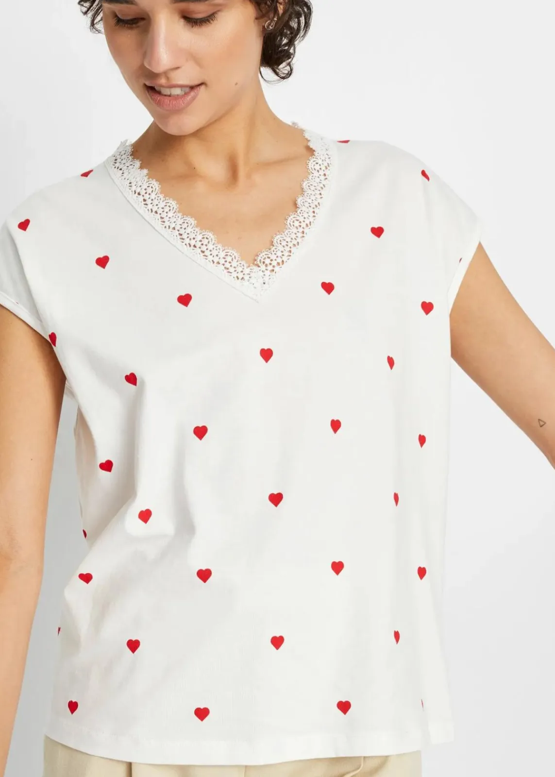 Shirt aus reiner Baumwolle|bonprix Hot