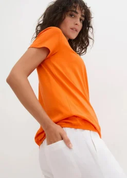 Shirt aus reiner Baumwolle, Kurzarm|bonprix Clearance