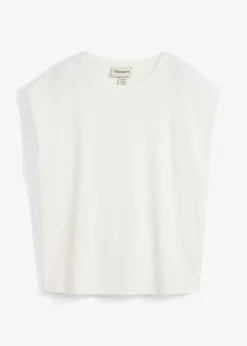 bonprix Nachhaltigere Materialien|Shirts & Tops|Shirt aus reiner Bio-Baumwolle wollweiß