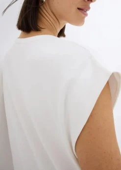 bonprix Nachhaltigere Materialien|Shirts & Tops|Shirt aus reiner Bio-Baumwolle wollweiß