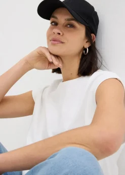 bonprix Nachhaltigere Materialien|Shirts & Tops|Shirt aus reiner Bio-Baumwolle wollweiß