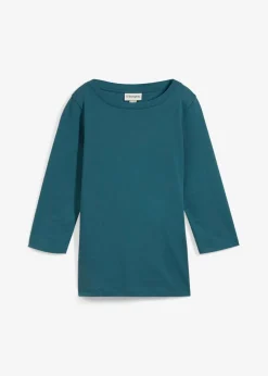 bonprix Nachhaltigere Materialien|Shirts & Tops|Shirt aus reiner schwerer Bio-Baumwolle pfeffergrün