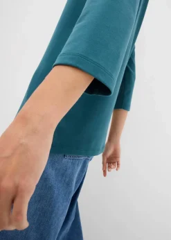 bonprix Nachhaltigere Materialien|Shirts & Tops|Shirt aus reiner schwerer Bio-Baumwolle pfeffergrün