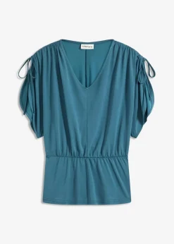 bonprix Shirts & Tops|Shirt aus softem Modal-Mix pfeffergrün