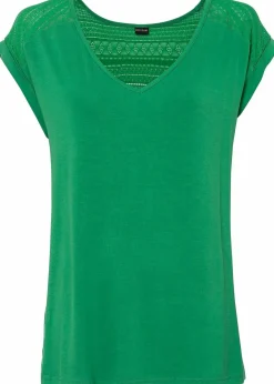 bonprix Shirts & Tops|Nachhaltigere Materialien|Shirt aus softem Viskose-Mix grün