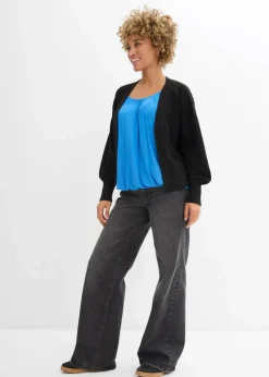 bonprix Shirts & Tops|Shirt aus softem Viskose-Mix gletscherblau