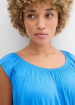 bonprix Shirts & Tops|Shirt aus softem Viskose-Mix gletscherblau