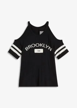 bonprix Shirts & Tops|Nachhaltigere Materialien|Shirt aus softer Viskose schwarz bedruckt