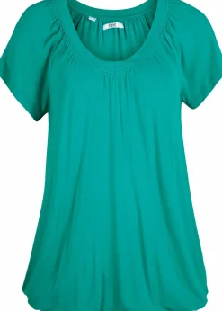 bonprix Nachhaltigere Materialien|Shirts & Tops|Shirt aus Viskose-Mix smaragd