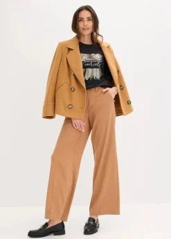 bonprix Shirts & Tops|Shirt mit Druck anthrazit meliert