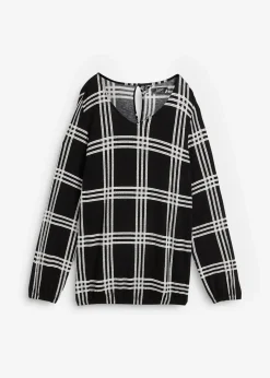 Shirt mit elastischem Saum, langarm|bonprix Clearance