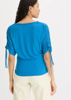 bonprix Shirts & Tops|Shirt mit Knopfleiste gletscherblau