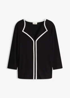 Shirt mit Kontrastblende|bonprix New