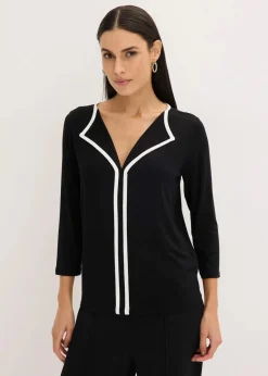 Shirt mit Kontrastblende|bonprix New