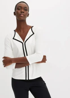 Shirt mit Kontrastblende|bonprix Discount